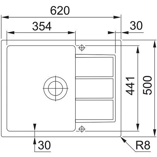 Кухонная мойка Franke SID 611-62/44 белый 114.0489.208