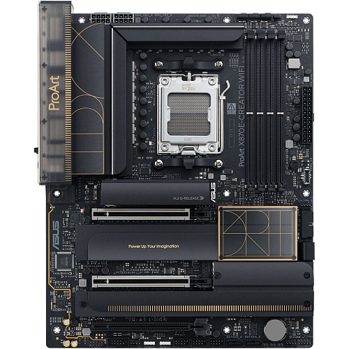 Материнская плата ASUS ProArt X870E-Creator WiFi X870E Socket AM5 4xDDR5, 4xSATA3, RAID, 4xM.2, 3xPCI-E16x, 7xUSB3.2, 3xUSB3.2 Type C, DP, HDMI, WiFi, 2xGlan, ATX