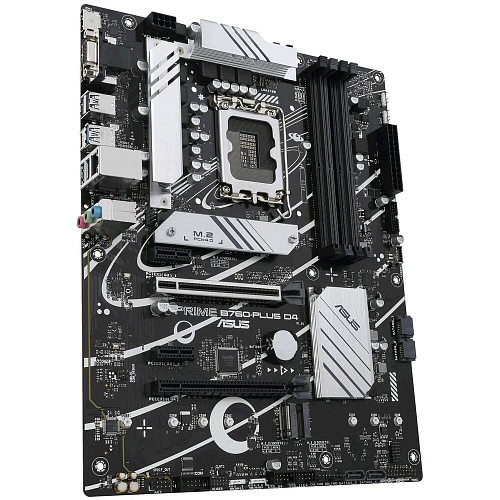 Материнская плата ASUS Prime B760-Plus D4 B760 Socket-1700 4xDDR4, 4xSATA3, RAID, 3xM.2, 2xPCI-E16x, 3xUSB3.2, 1xUSB3.2 Type C, D-Sub, DP, HDMI, 2.5Glan, ATX