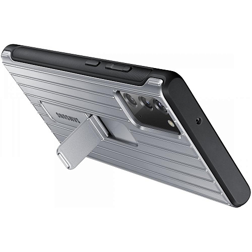 Чехол для Samsung Galaxy Galaxy Note 20 Protective Standing Cover серебристый