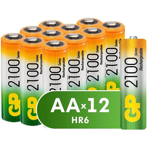 Аккумуляторы GP 210AAHC-B12 /240 2000mAh AA 12шт