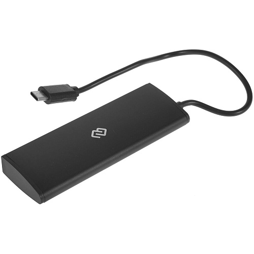 4-port Type-C Hub Digma HUB-4U2.0-UC-B черный