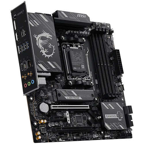 Материнская плата MSI B850M Gaming Pro WiFi6E Socket-AM5 AMD B850 4xDDR5, 4xSATA3, RAID, 2xM.2, 2xPCI-E16x, 7xUSB3.2, 1xUSB3.2 Type C, DP, HDMI, WiFi, 2.5Glan, mATX