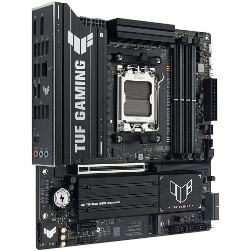 Материнская плата ASUS TUF Gaming B850M-Plus II B850 Socket AM5 4xDDR5, 4xSATA3, RAID, 3xM.2, 2xPCI-E16x, 7xUSB3.2, 1xUSB3.2 Type C, DP, HDMI, 2.5Glan, mATX
