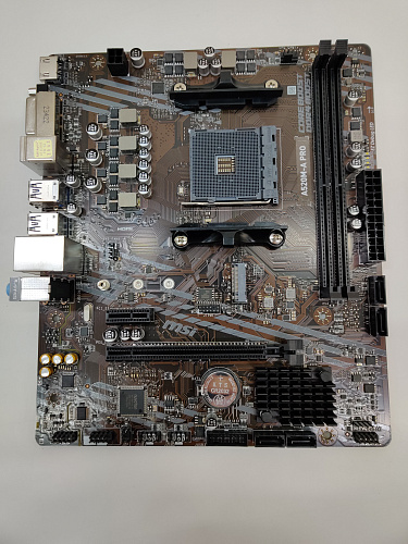 Материнская плата MSI A520M-A Pro A520 Socket AM4 2xDDR4, 4xSATA3, RAID, 1xM.2, 1xPCI-E16x, 4xUSB3.2, DVI-D, HDMI, Glan, mATX УЦЕНКА
