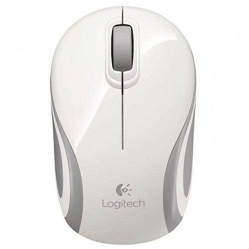 Мышь Logitech M187 Wireless Mini Mouse White-Silver USB 910-002740