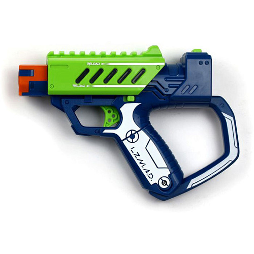 Silverlit Lazer Mad Стартовый набор зелёный бластер (1 бластер, 1 мишень, 1 держатель для мишени) 86844-1
