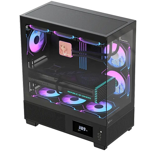 Корпус ATX Miditower Formula Crystal E1 Floe Black
