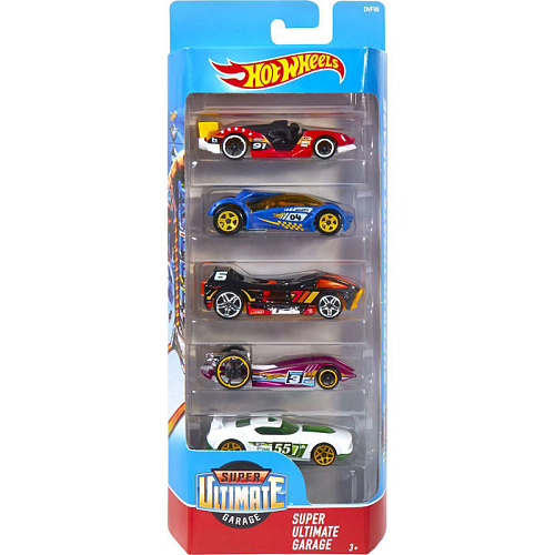 Hot Wheels 1806 Подарочный набор из 5 машинок (Super Ultimate garage)