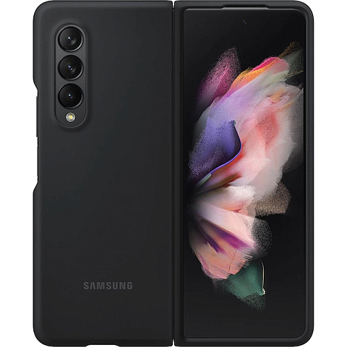 Чехол для Samsung Galaxy Z Fold3 Silicone Cover чёрный