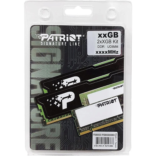 Модуль памяти DIMM 32Gb 2х16Gb DDR4 PC25600 3200MHz Patriot Memory (PSD432G3200K)