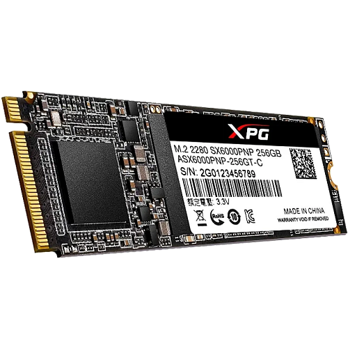 Внутренний SSD-накопитель 256Gb A-Data XPG SX6000 Pro ASX6000PNP-256GT-C M.2 2280 PCIe NVMe 3.0 x4