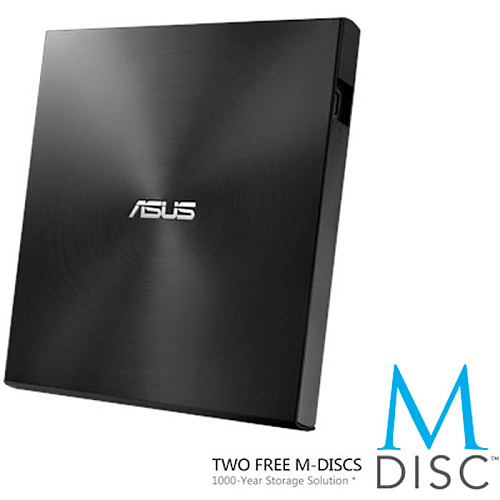 Внешний привод DVD-RW ASUS SDRW-08U7M-U Ultra Slim DVD±R/±RW USB 2.0 чёрный УЦЕНКА