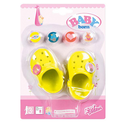 Zapf Creation Baby born Сандалии фантазийные (желтые) 822-067