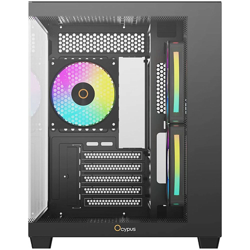 Корпус MicroATX Miditower Ocypus Gamma C54 BK ARGB Black