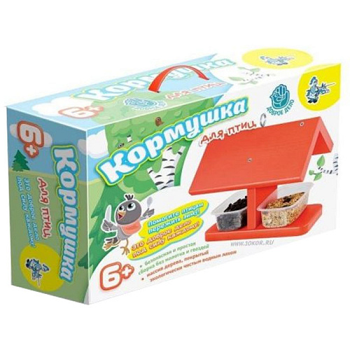 Кормушка для птиц Десятое королевство "Доброе дело" красная