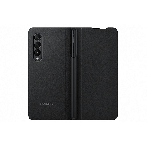 Чехол для Samsung Galaxy Z Fold3 Flip Cover с пером S Pen чёрный