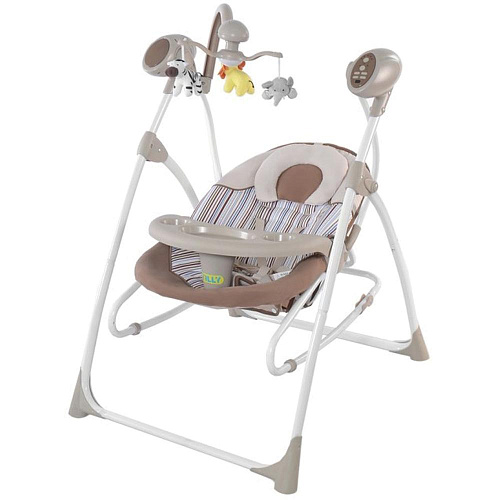 Колыбель-качели детские Carrello Nanny 3 в 1 CRL-0005 Beige Stripe