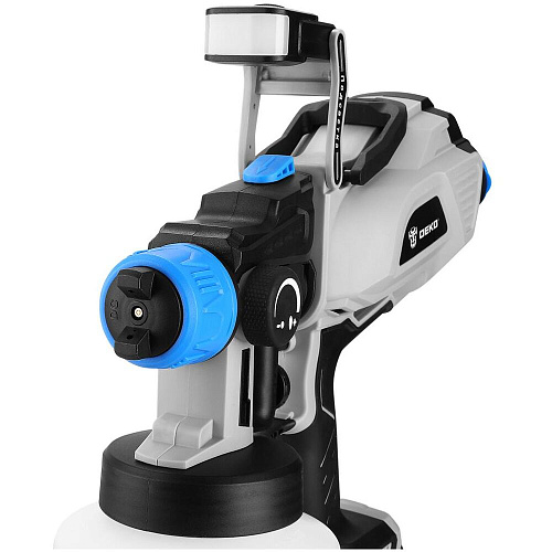 Аккумуляторный краскопульт Deko SG20DK PRO, 20В, 1200 мл, 2x3.0Ач 083-1136