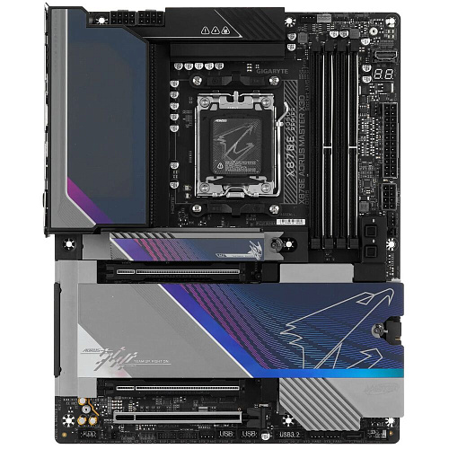 Материнская плата Gigabyte X870E AORUS Master X3D Socket-AM5 AMD X870E 4xDDR5, 2xSATA3, RAID, 5xM.2, 3xPCI-E16x, 7xUSB3.2, 4xUSB3.2 Type C, HDMI, WiFi, 2xGlan, ATX