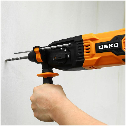 Перфоратор Deko ZKH950 в кейсе с набором из 5 буров SDS+, 1050 Вт 083-1005