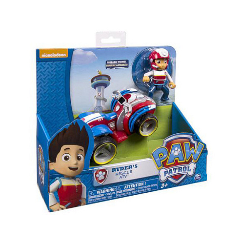 Spin Master Nickelodeon Paw Patrol Машинка спасателя и Райдер 16601