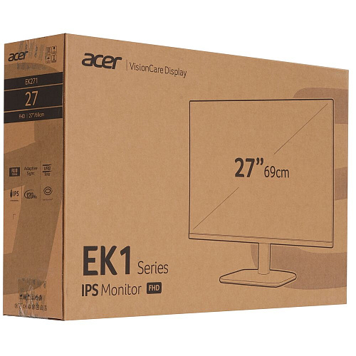 Монитор 27" Acer EK271Gbmix IPS 1920x1080 1ms HDMI, VGA
