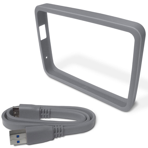 Бампер для жесткого диска 2.5" WD WDBZBY0000NSL-EASN Серый + кабель USB 3.0