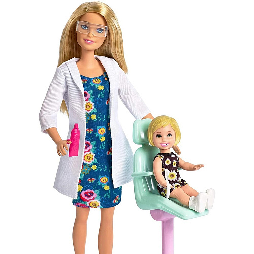 Кукла Mattel Barbie из серии "Кем быть?" DHB63/FXP16 Врач стоматолог