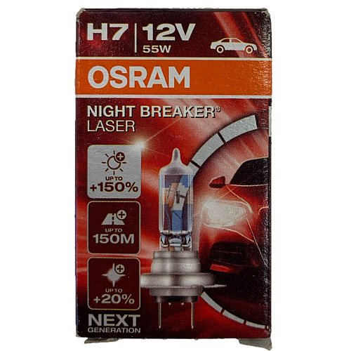 Автомобильная лампа H7 12V 55W Night Breaker Laser Osram 1 шт.