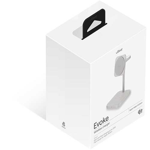 Беспроводная зарядная панель 3 в 1 Для IPhone, Apple Watch, Airpods uBear Evoke Qi2.2 25W Silver