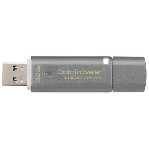 USB Flash накопитель 32GB Kingston Data Traveler Locker Plus Gen.3 (DTLPG3/32GB) Grey USB3.0