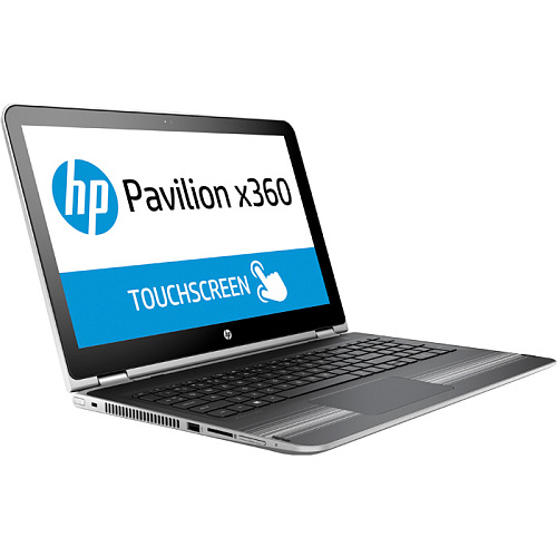 Ноутбук HP Pavilion 15x360 15-bk102ur Y5V55EA Core i5 7200U/8Gb/500Gb+8Gb SSD/15.6" FullHD Touch/Win10 Natural Silver