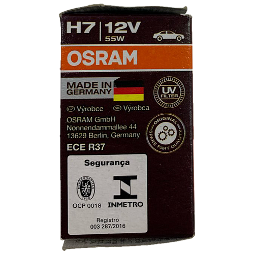 Автомобильная лампа H7 12V 55W Night Breaker Laser Osram 1 шт.