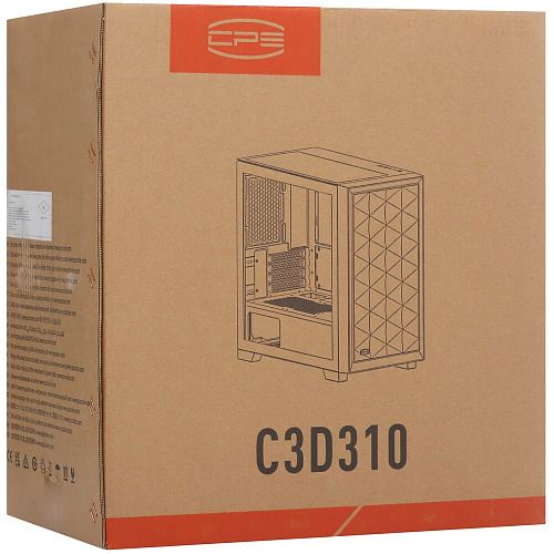 Корпус MicroATX Minitower PcCooler C3D310 BK черный