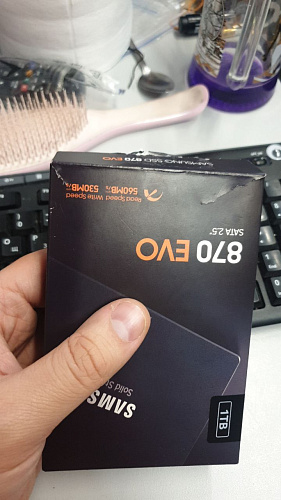 Внутренний SSD-накопитель 1000Gb Samsung 870 Evo (MZ-77E1T0BW) SATA3 2.5" УЦЕНКА