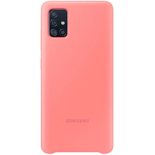 Чехол для Samsung Galaxy A51 SM-A515 Silicone Cover розовый