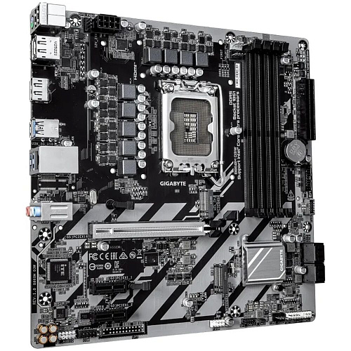 Материнская плата Gigabyte B860M D3W B860 Soc-1851 4xDDR5, 4xSATA3, RAID, 2хM.2, 1xPCI-E16x, 3xUSB3.2, DP, HDMI, Glan, mATX