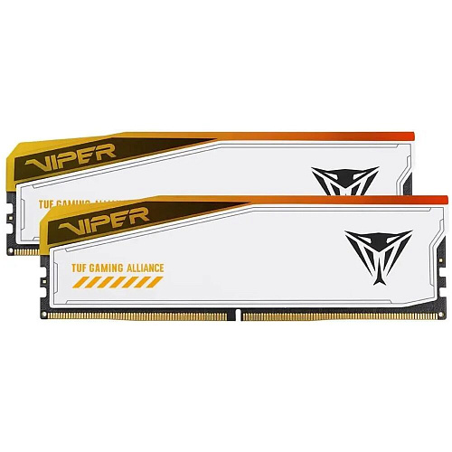 Модуль памяти DIMM 32Gb 2х16Gb DDR5 PC48000 6000MHz Patriot Memory Elite 5 RGB TUF Gaming White (PVER532G60C36KT)