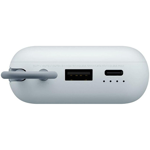 Внешний аккумулятор Xiaomi Power Bank 10000mAh (Integrated Cable) Ice Blue