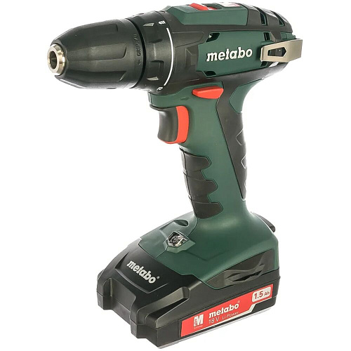 Аккумуляторная дрель-шуруповерт Metabo BS 18 1.5Ah x2 Case 602207550