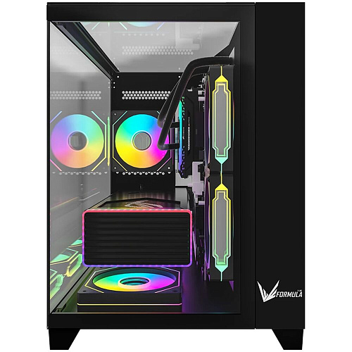 Корпус MicroATX Minitower Formula Crystal Z9ML Floe Black УЦЕНКА