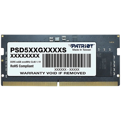 Модуль памяти SO-DIMM DDR5 32Gb PC44800 5600Mhz Patriot Memory (PSD532G56002S)
