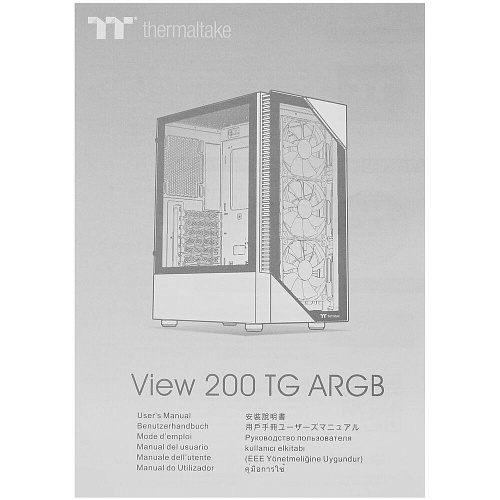 Корпус ATX Miditower Thermaltake View 200 TG ARGB (CA-1X3-00M1WN-00) Black