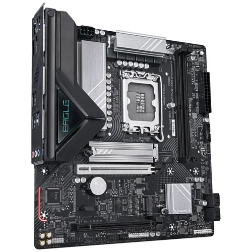Материнская плата Gigabyte B860M Eagle B860 Soc-1851 2xDDR5, 4xSATA3, RAID, 2хM.2, 2xPCI-E16x, 3xUSB3.2, DP, HDMI, 2.5Glan, mATX