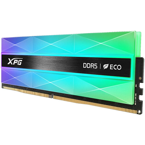 Модуль памяти DIMM 32Gb 2х16Gb DDR5 PC48000 6000MHz ADATA XPG Lancer Neon RGB Silver (AX5U6000C3016G-DCLANRSG)