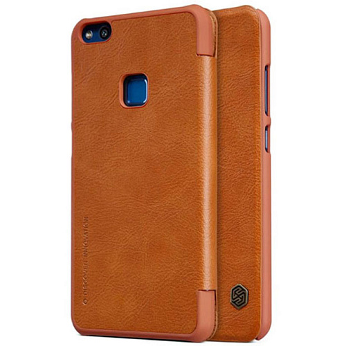 Чехол для Huawei P10 Lite Nillkin Qin Leather Case, коричневый 