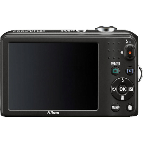Компактная фотокамера Nikon Coolpix L28 Black (20.1Mp, 5xZoom, 3.0', SD/SDHC/SDXC, 2AA)