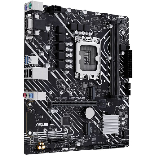 Материнская плата ASUS Prime H610M-E-CSM H610 Socket-1700 2xDDR5, 4xSATA3, 2xM.2, 1xPCI-E16x, 2xUSB3.2, D-Sub, DP, HDMI, Glan, mATX