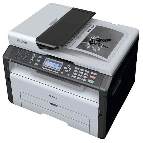 МФУ Ricoh SP 212SFNw ч/б А4 22ppm с автоподатчиком с LAN и Wi-Fi